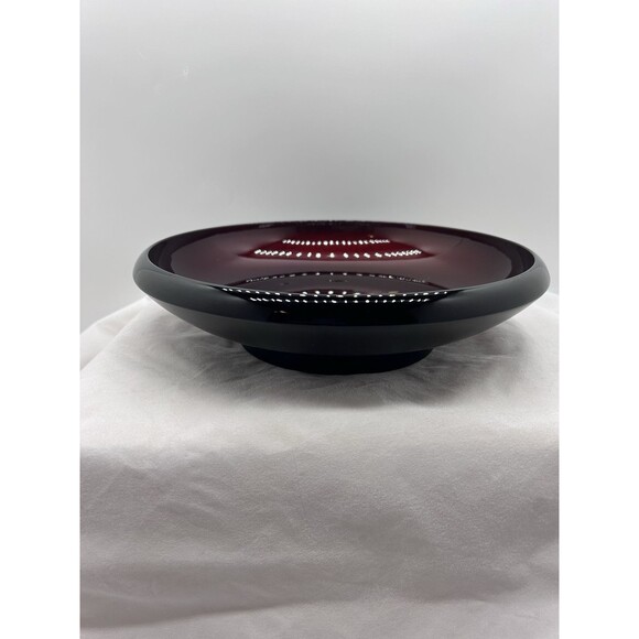 Japanese‎ Shunkei Laquer Floral Bowl Deep Red - Picture 2 of 6